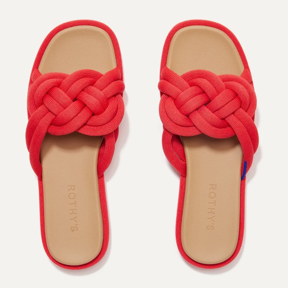 BRAND NEW Rothy’s Summer Sandal in Red Hot
